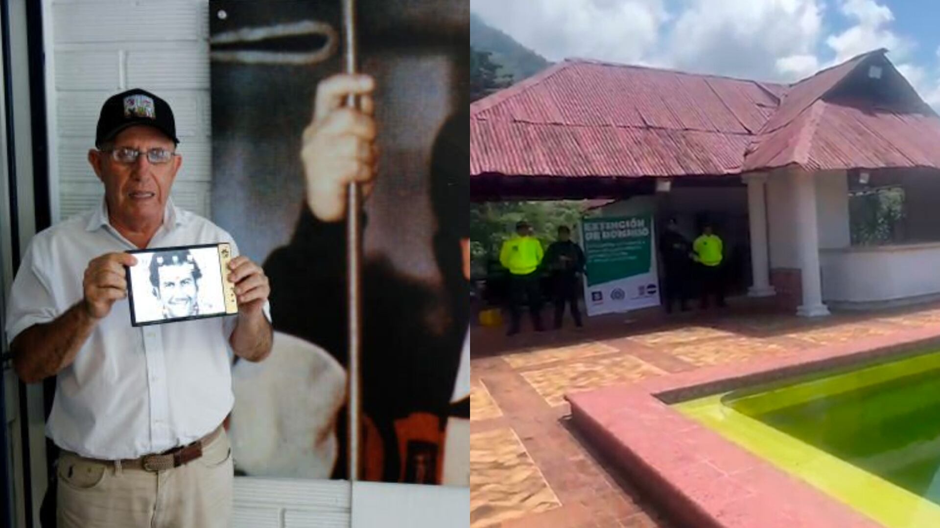 La Fiscalía General de la Nación declaró en extinción de dominio, dos predios pertenecientes a Roberto Escobar, alias "Osito", hermano de Pablo Escobar.