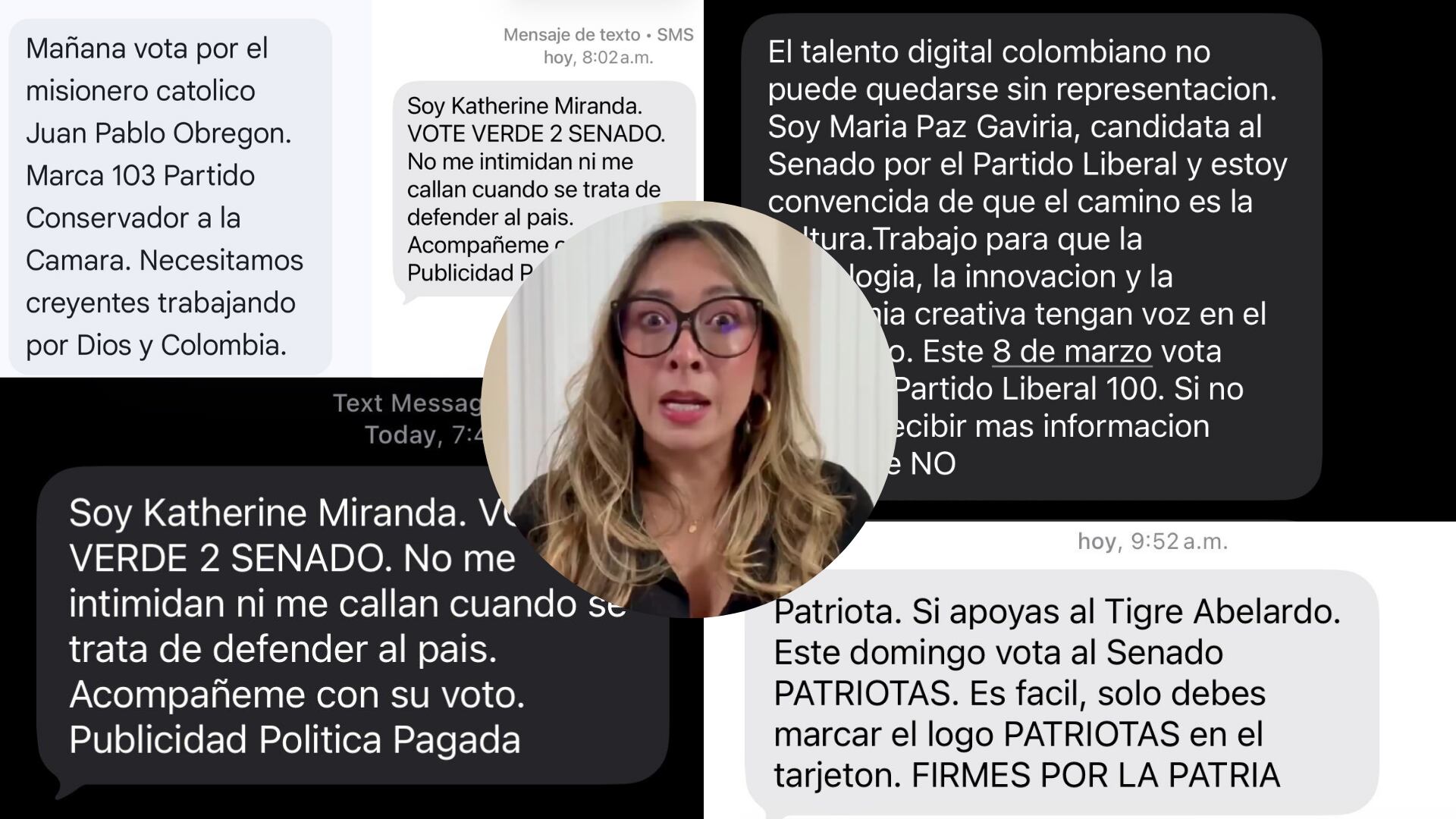 “Me tienen inundado el celular”: Usuarios denuncian mensajes de políticos, como Katherine Miranda, en día de elecciones