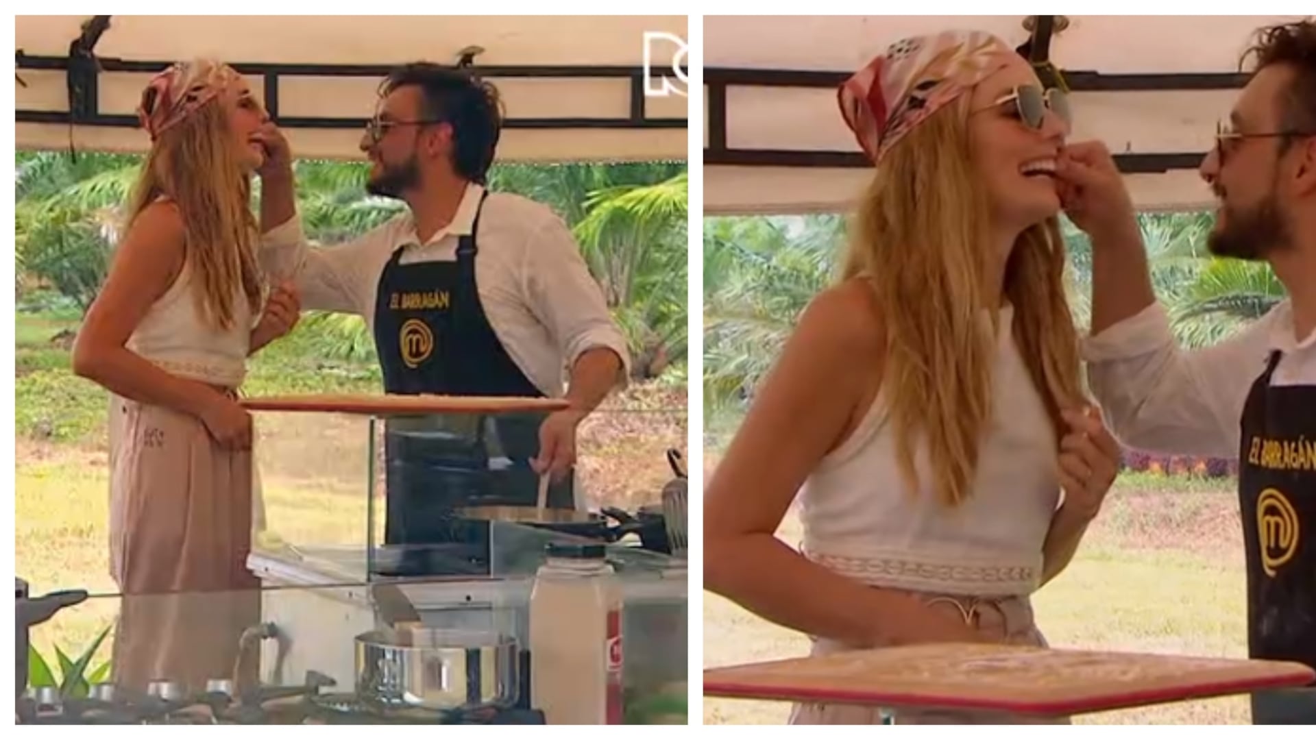 Claudia Bahamón y Juan Pablo Bagarrán (Captura de MasterChef)