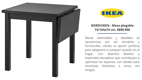 NORDVIKEN - Mesa plegable IKEA