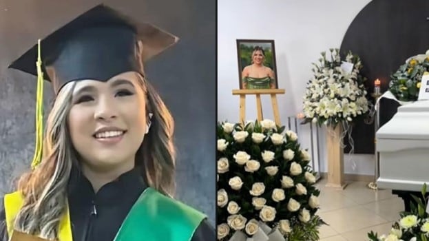 Foto de familiares despidieron a María Fernanda Londoño el día de su cumpleaños, en medio de los sepelios por el accidente que dejó 17 muertos.