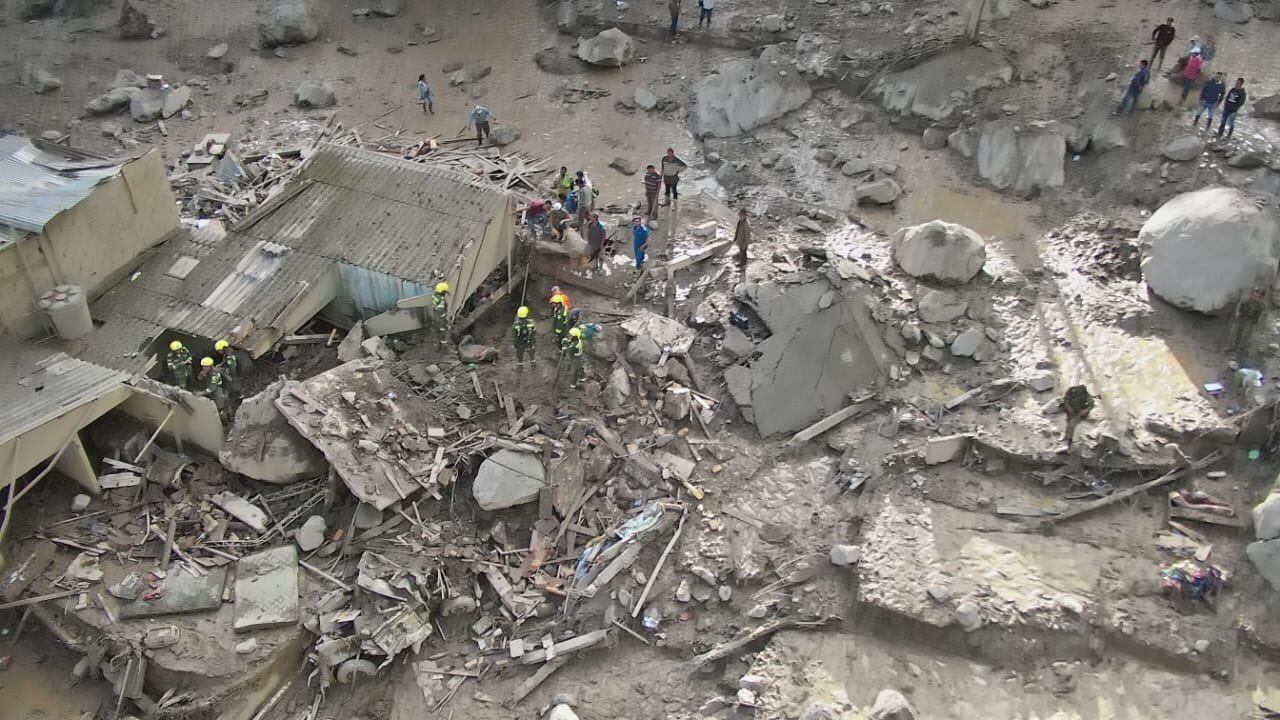 Panorámica de la tragedia en Quetame.