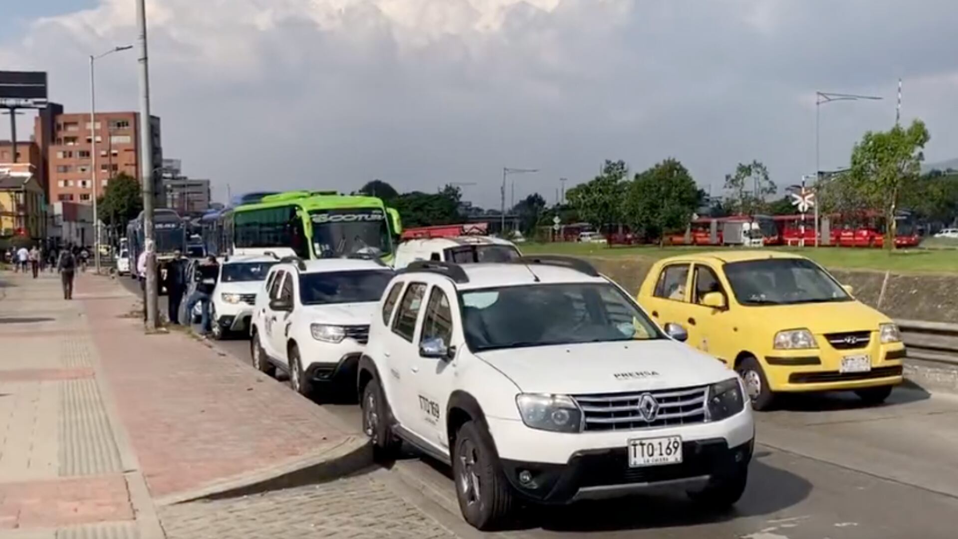 Por culpa de FCF se armó trancón en el Día sin carro