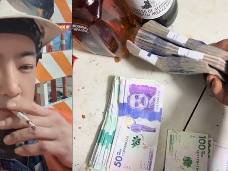 Este es el guapo trabajador del Metro de Bogotá al que comparan con estrella del K-Pop; chicanea fajos de billetes