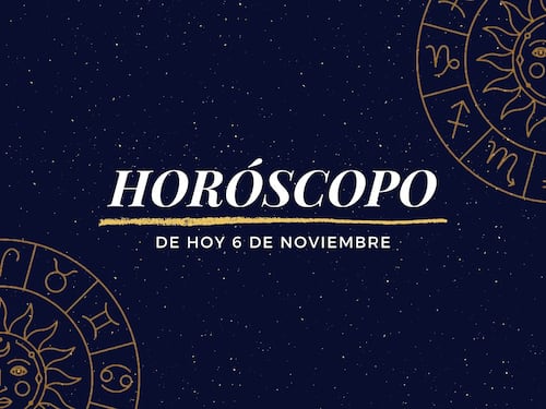 Horóscopo de hoy para la expansión económica y el éxito este jueves 6 de noviembre