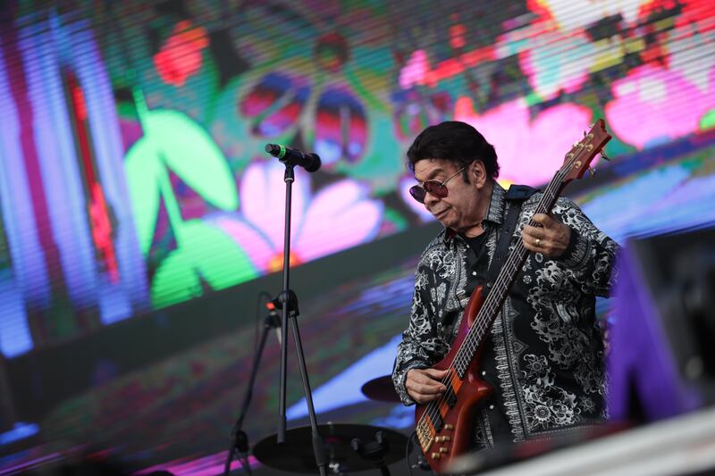 Fruko y sus Tesos, durante su presentación en el Festival Estéreo Picnic, en el Parque Simón Bolívar de Bogotá