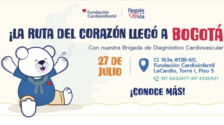 “La Ruta del Corazón” de la Fundación Cardioinfantil llega a Bogotá con brigada de diagnóstico.