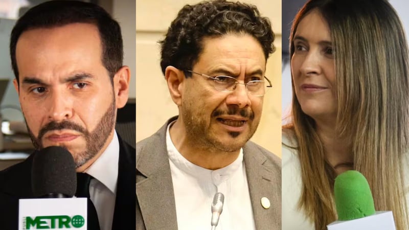 Abelardo De la Espriella, Paloma Valencia e Iván Cepeda.