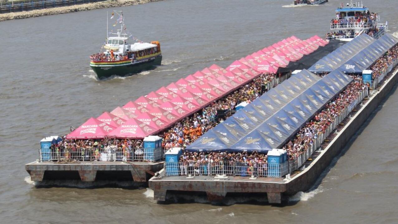 Guacherna Fluvial en el río Magdalena.