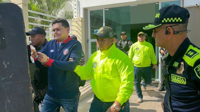 El condenado Digno Palomino durante su traslado.