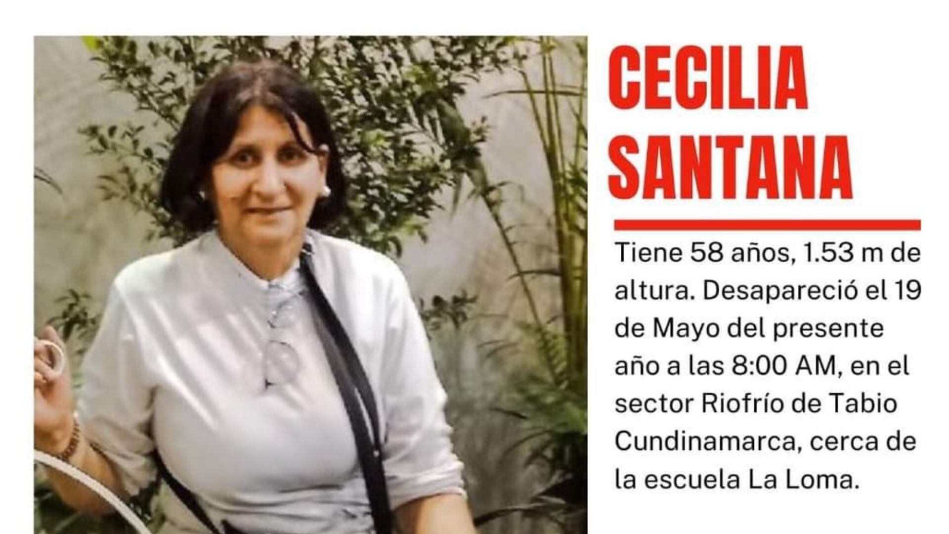 Cecilia tenía 58 años.