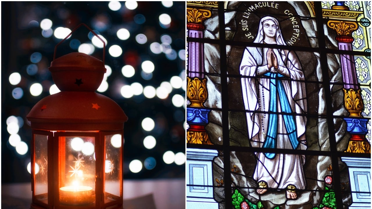 Noche de velitas en Colombia