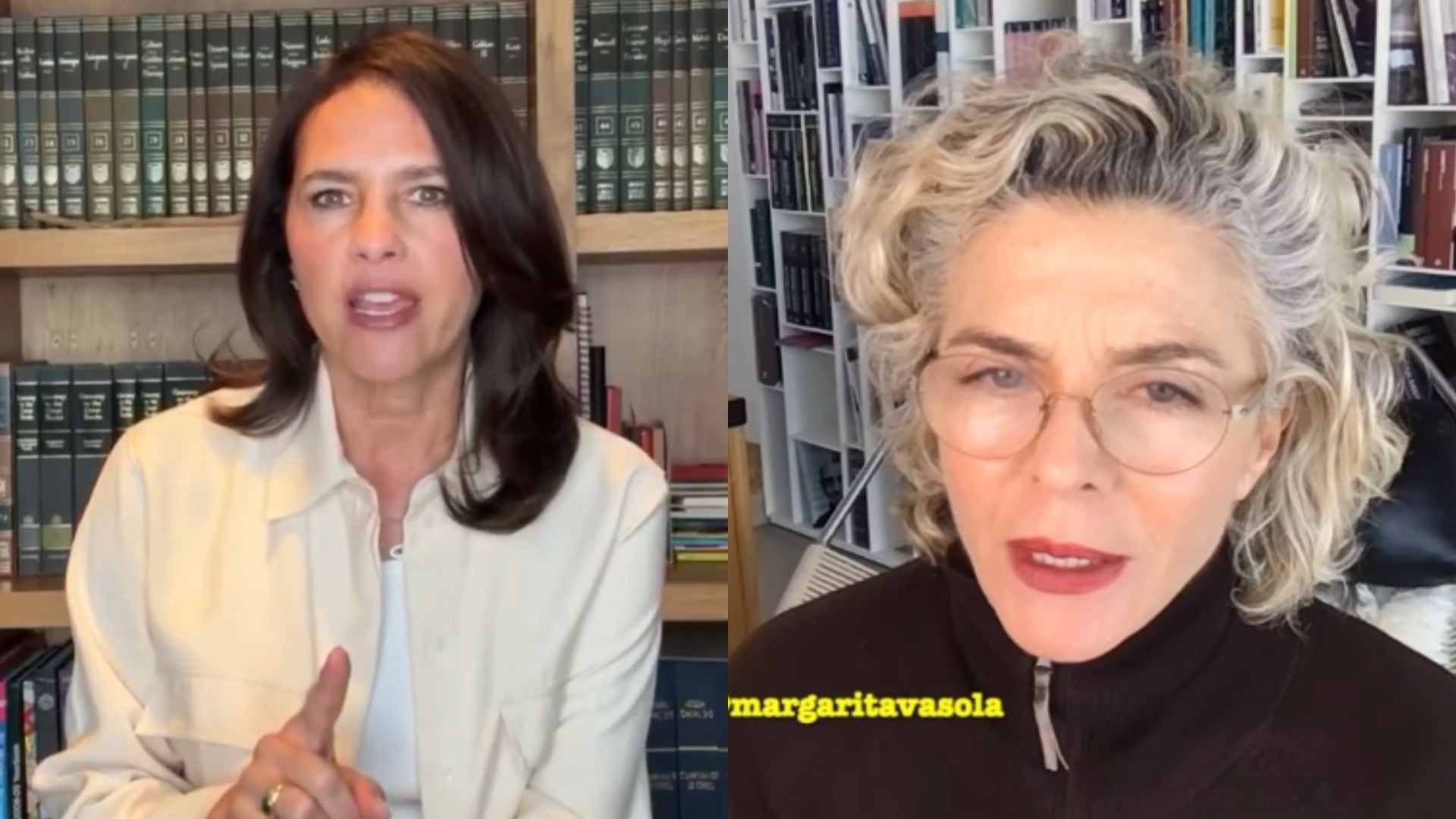 Paola Turbay y Margarita Rosa de Francisco