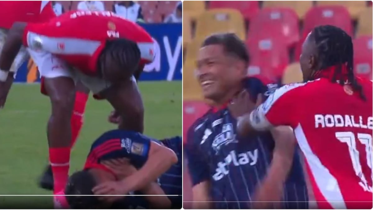 Teófilo Gutiérrez y Hugo Rodallega revivieron vieja bronca y se carearon varias veces en Santa Fe vs Junior