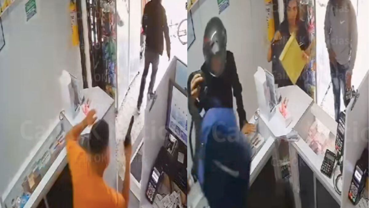 Un trabajador se enfrentó a ladrones y evitó robo en local en Valle del Lili Cali