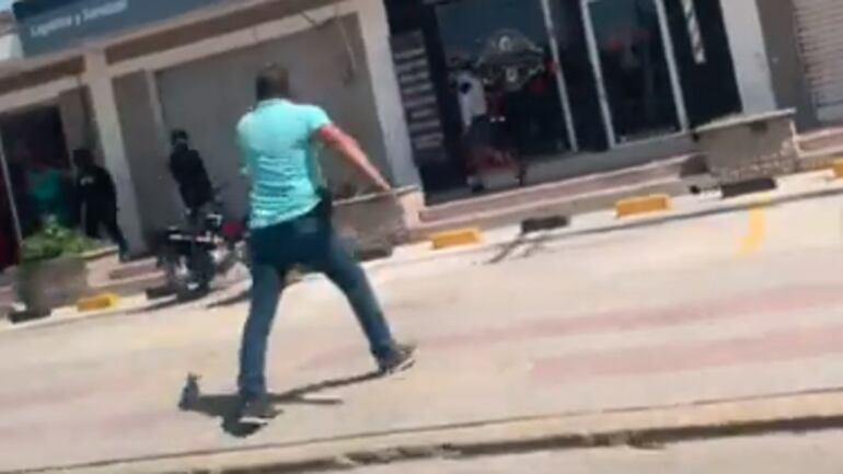 Intensa balacera se presentó en Riohacha, este martes.