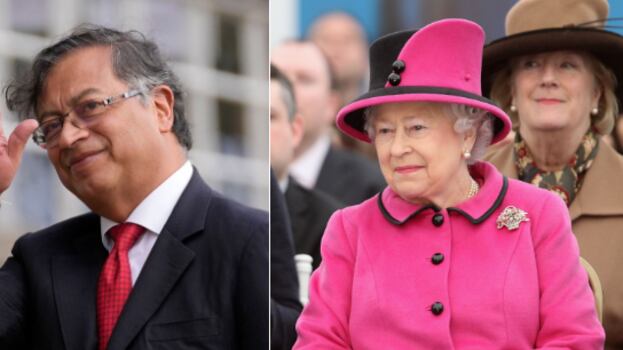 Gustavo Petro y la Reina Isabel II