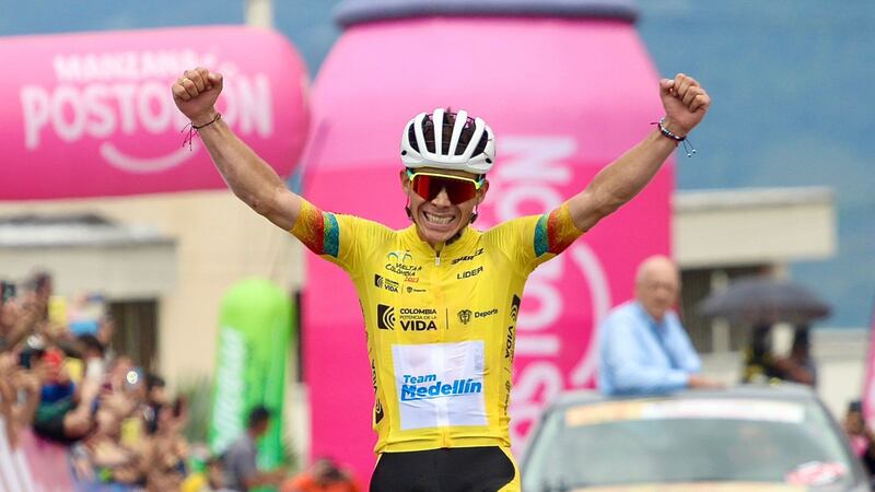 Miguel Ángel 'Supermán' López ganó su séptima etapa en la Vuelta a Colombia 2023.