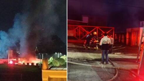 Incendio en bodega de Coca Cola en Pasto