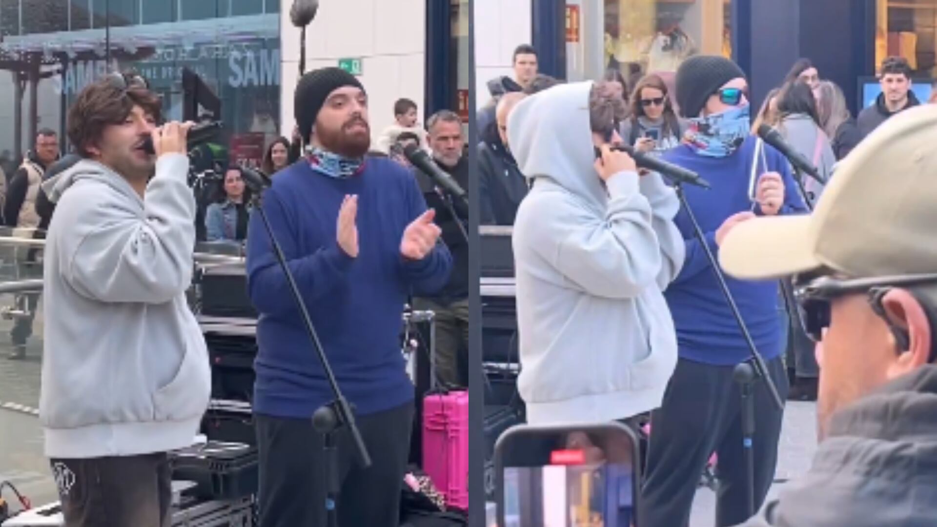 Feid y Ibai sorprendieron a Barcelona dando un concierto disfrazados