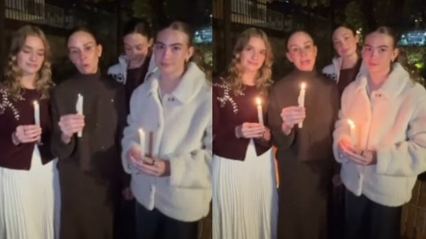 Foto “Que nos una la esperanza”: el llamado de la viuda de Miguel Uribe Turbay en una noche de luz.