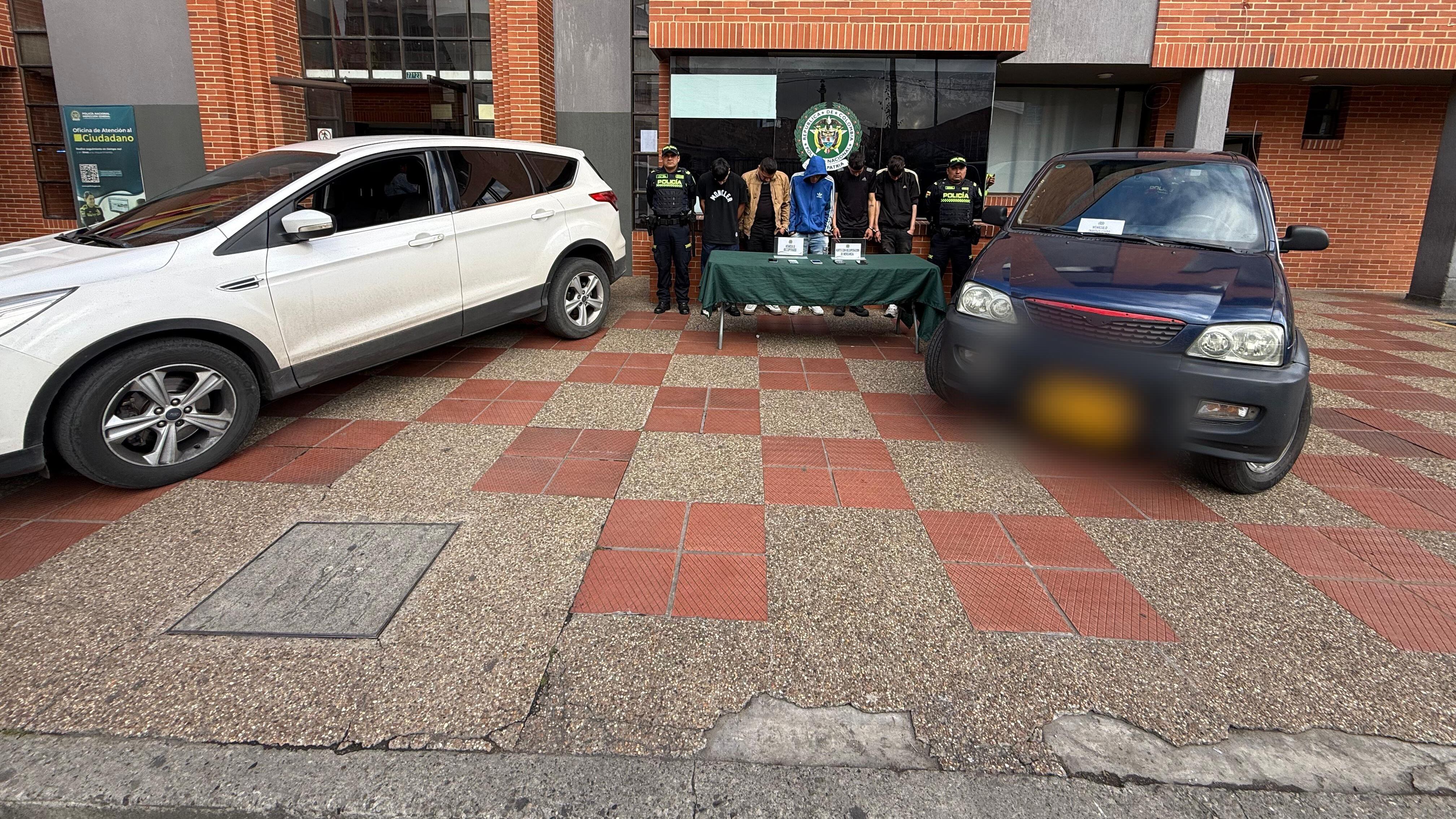 Desarticulan banda delictiva que robaba carros en Bogotá.