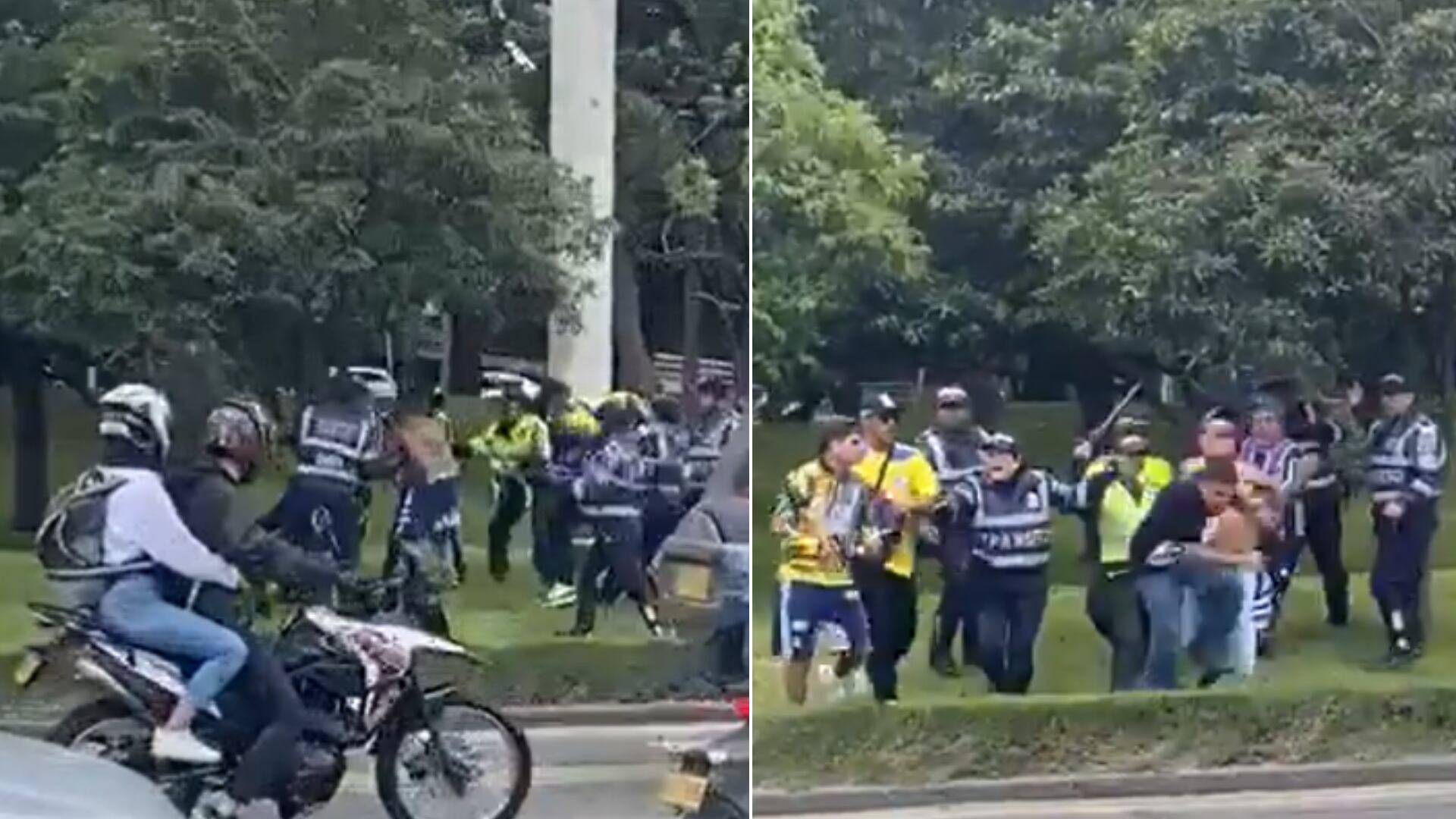 Hinchas de Millonarios atacaron a hincha de Santa Fe