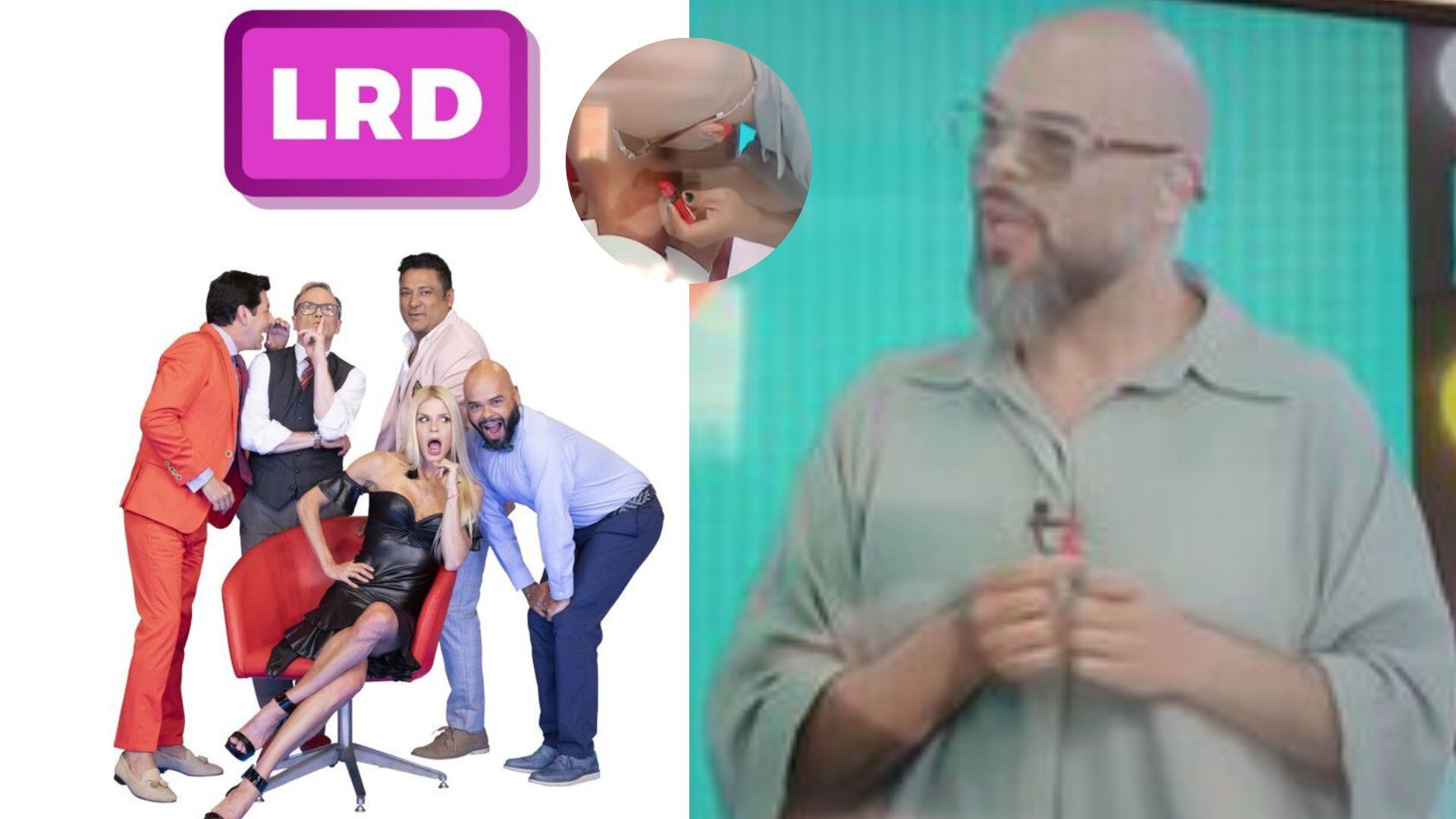 Carlos Vargas besa la pierna de Mary Méndez en 'La Red Caracol'