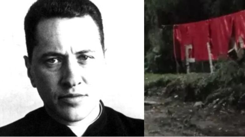 Aparición de bandera del ELN en Bogotá estaría asociada a figura del padre Camilo Torres.