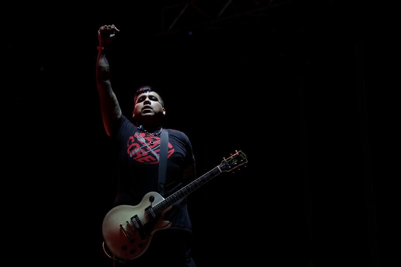 Sekta Core!, de México, durante su presentación en Rock al Parque 2022 en Bogotá.