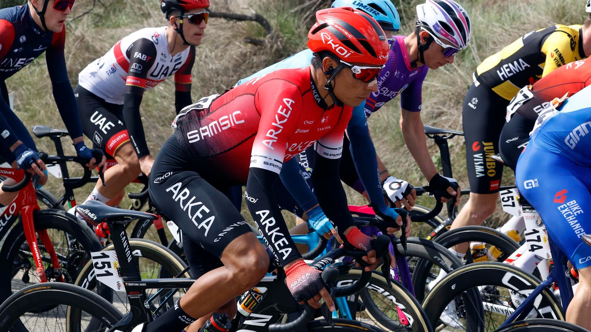 Nairo comandó a los ‘Escarabajos’ que se hicieron sentir en Catalunya