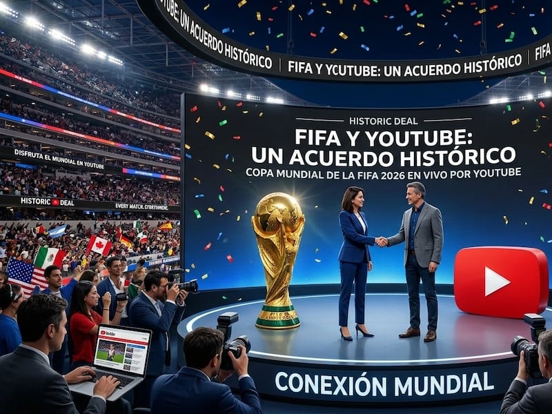 El Mundial por YouTube: FIFA llegó a un histórico acuerdo para la transmisión de partidos del Mundial