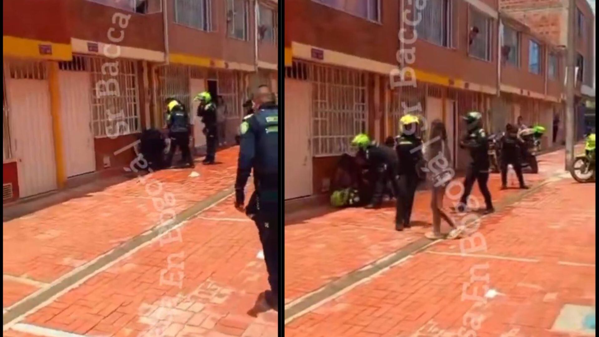 Enfrentamiento entre Policía y comunidad en Soacha: video muestra altercado en San Humberto créditos: @PasaEnBogota vía x