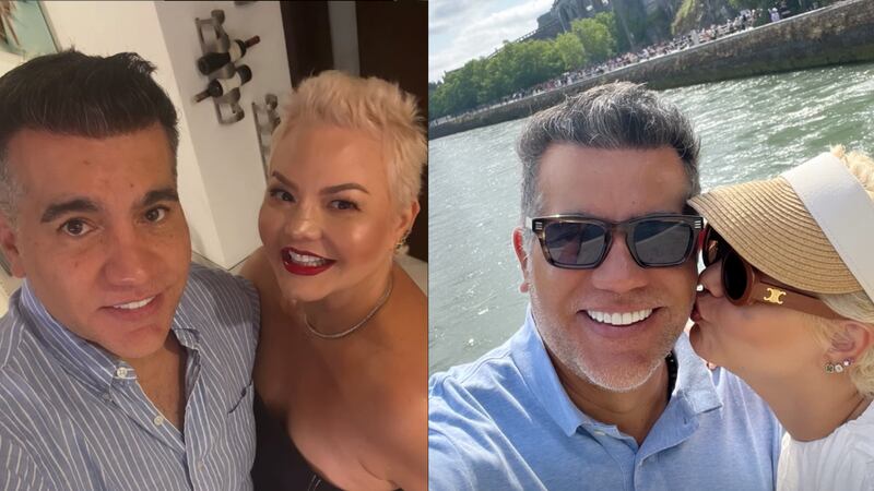 Carlos Calero y su esposa Paula Ceballos