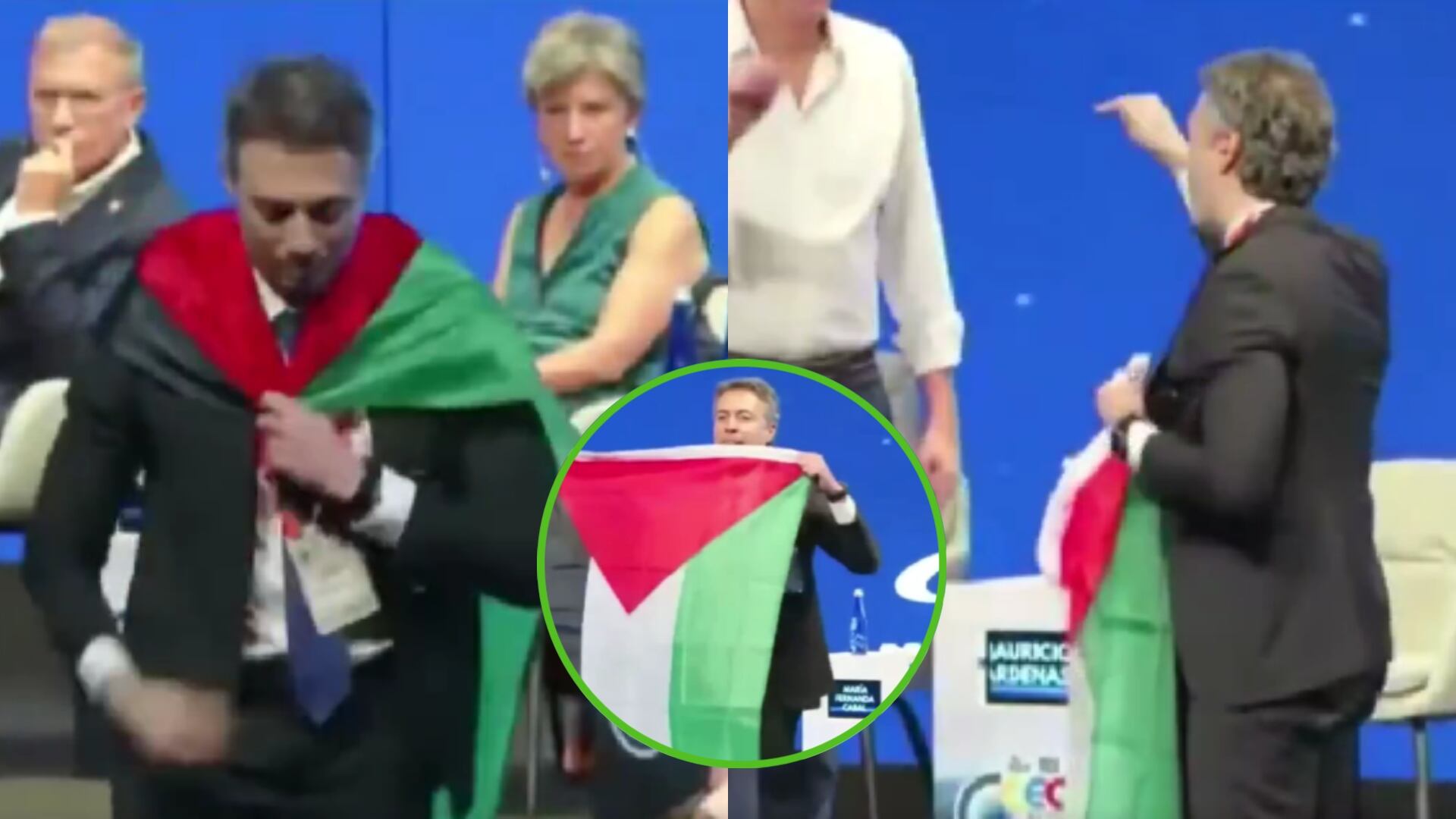 Daniel Quintero protagonizó bochornosa escena en el debate de precandidatos, al que no lo invitaron: lo sacaron con abucheos (Foto: captura de pantalla RCN)