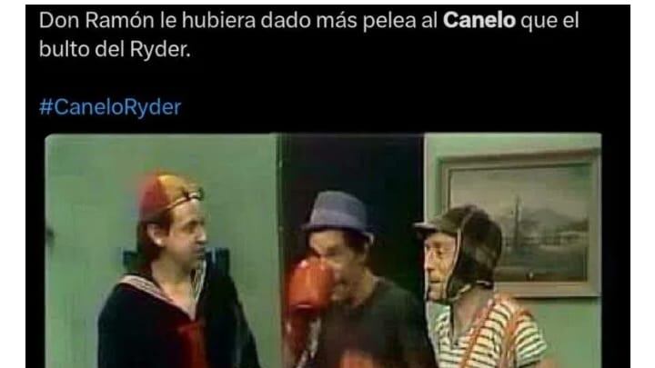 Canelo vs. Ryder memes.