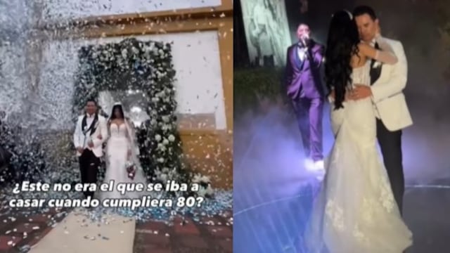 Foto de la boda de Jhonny Rivera y Jenny López quienes se casaron en Arabia, Risaralda.