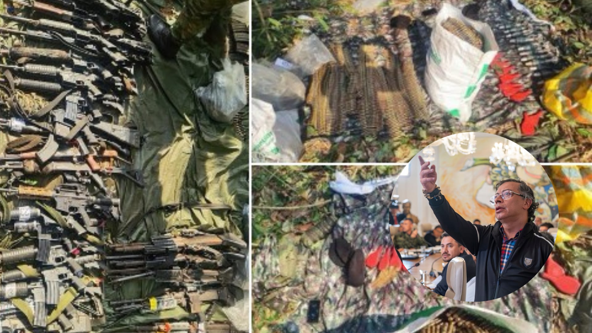 Armamento incautado de Iván Mordisco