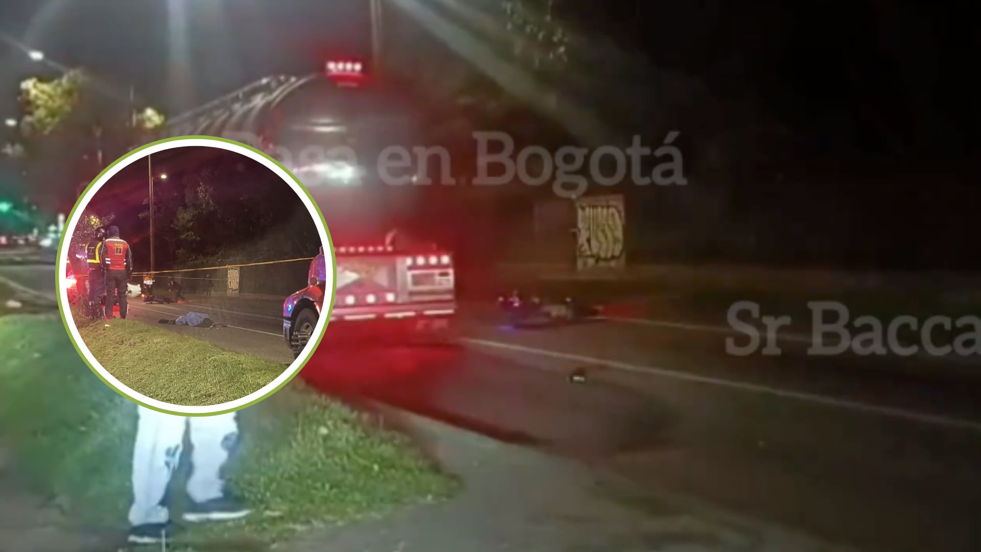 Uniformado de la Policía se cayó de su moto y un camión le pasó por encima: perdió la vida en el lugar