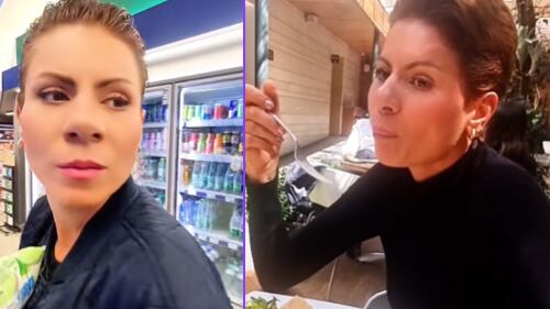 Modelo Ingrid Karina aparece comiendo en importante restaurante de Bogotá