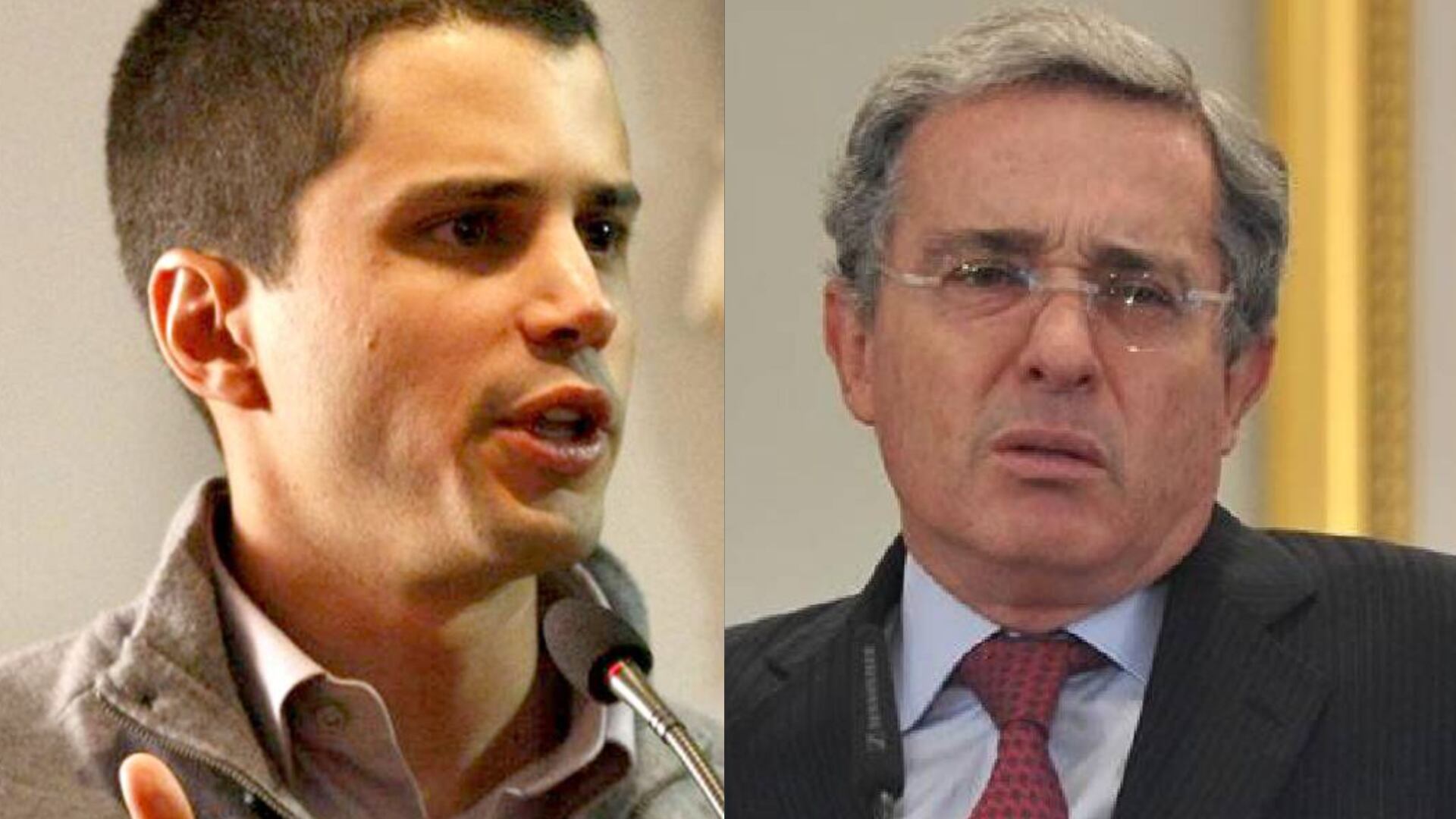 Álvaro Uribe y Tomás Uribe.
