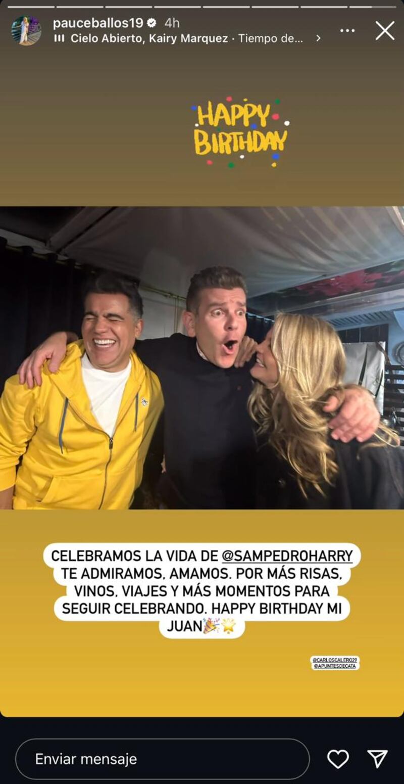 Así fue la celebración de cumpleaños de Juan Esteban Sampedro, esposo de Catalina Gómez