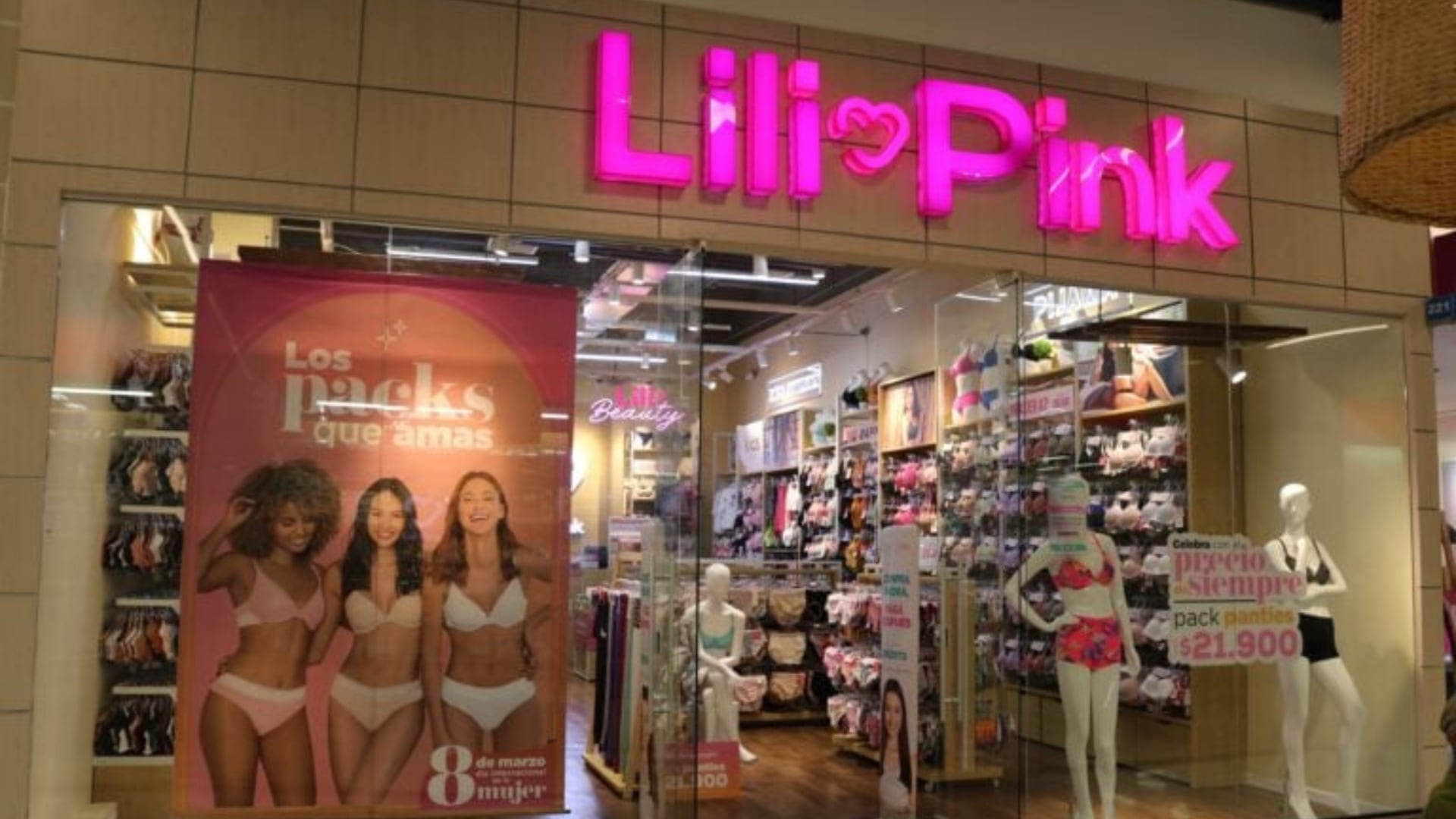 Local de Lili Pink en centro comercial de Manizales, foto de referencia.