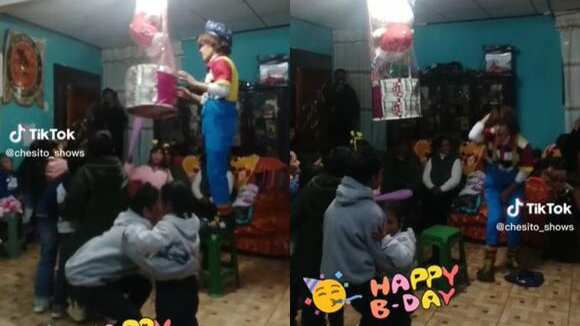 El payaso se lo tomó a modo de broma