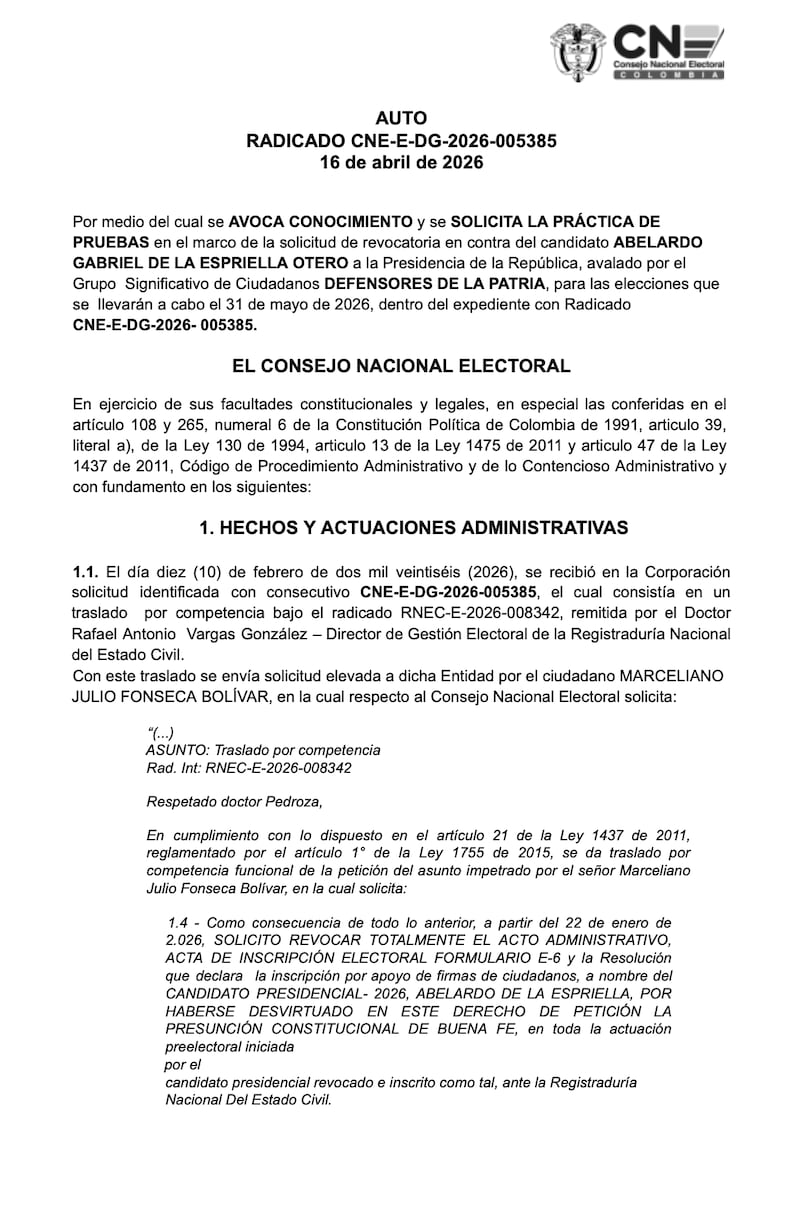 Consejo Nacional Electoral