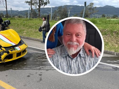 Se conoce quien sería el dueño del lujoso Ferrari que atropelló a un motociclista en la vía La Calera - Sopó: Es dueño de una funeraria