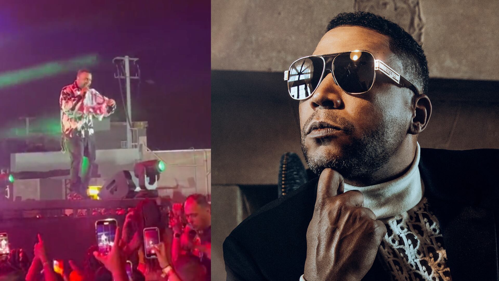 Don Omar con la camiseta del Junior