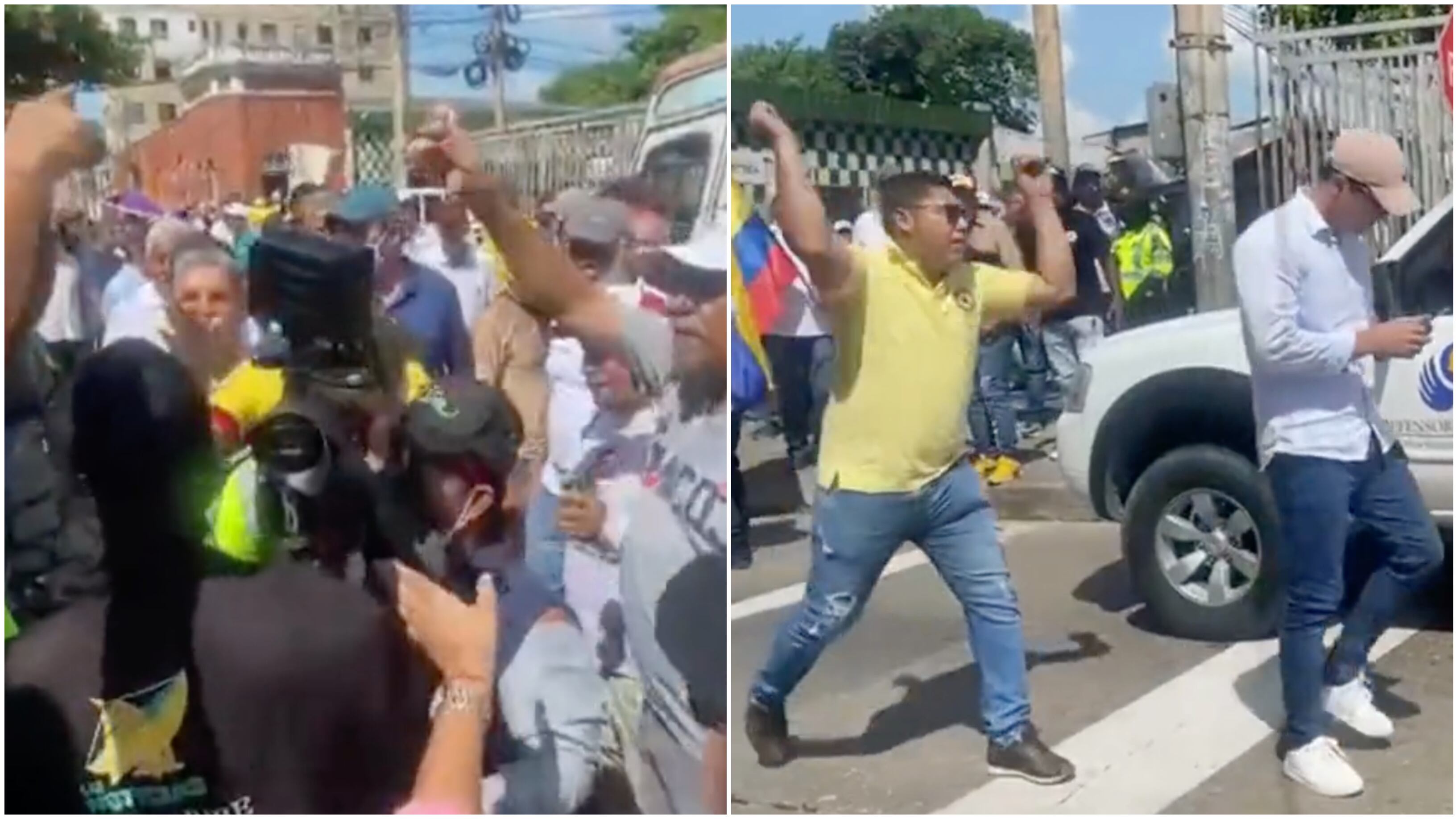 Ataque a periodistas en Barranquilla en marcha del 7 de junio de 2023