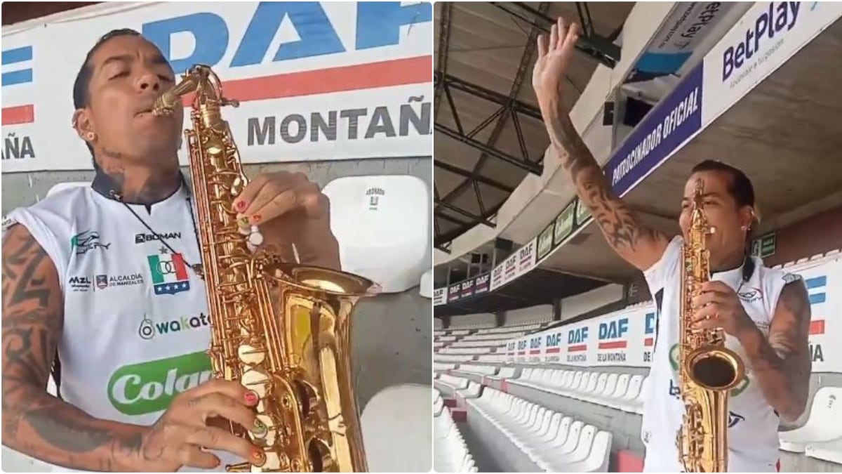 Dayro Moreno se le midió a tocar saxofón y sorprendió con su estilo