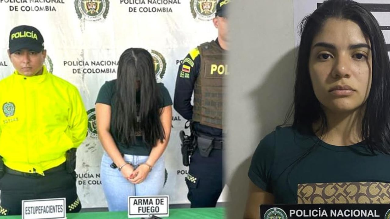 Michelys Lorena Marino Restrepo, pareja de comandante de la Policía capturada por tráfico de drogas y porte de armas.